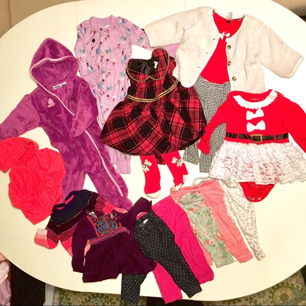 Baby girl 6-9 month fall winter bundle/ Christmas